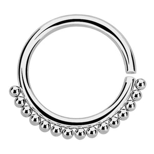 Steel Tribal Continuous Twist Ring (Seamless Ring)