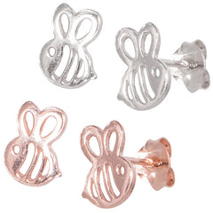 view all Sterling Silver Bumblebees Ear Stud Earrings ES18 body jewellery