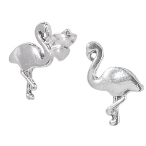Sterling Silver Frida Flamingo Ear Stud Earrings ES25