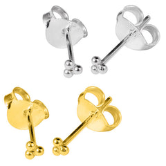 view all Sterling Silver Asia Trinity Ear Stud Earrings ES32 body jewellery