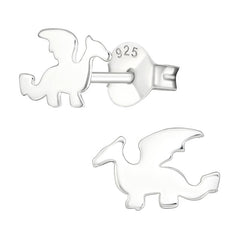 Sterling Silver Dragon Ear Stud Earrings ES89