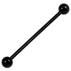 Black Titanium Industrial Scaffold Barbell 1.6mm