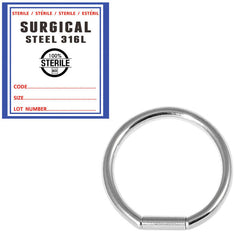 view all Sterile Steel Bar Closure Ring body jewellery