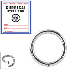 view all Sterile Steel Continuous Twist Rings body jewellery