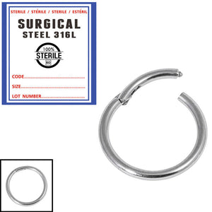 Sterile Steel Hinged Segment Ring (Clicker)