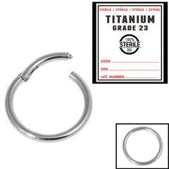 Sterile Titanium Hinged Segment Ring (Clicker)