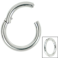 Steel Large Gauge Hinged Segment Ring (Clicker)