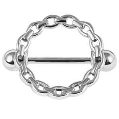 Steel Solid Chain Nipple Surround with Steel Bar
