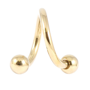 Zircon Titanium Spirals (Gold colour PVD)
