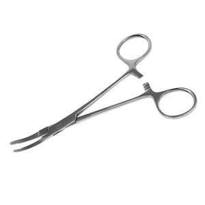 Piercing Tools - Dermal Anchor Holding Forceps (Holds Shaft from side in curved jaw)