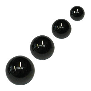 Black Steel Threaded Balls