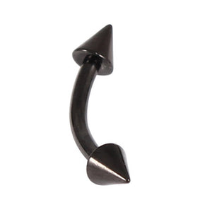 Black Steel Coned Curved Bar 1.6mm