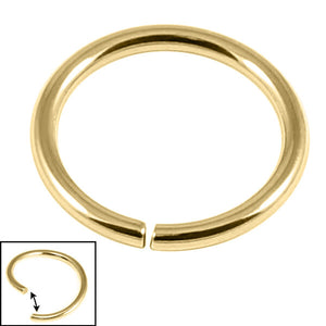 Gold Plated Steel Continuous Twist Rings (New)