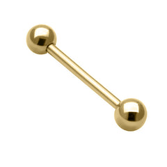 Gold Plated Steel (PVD) Barbells 1.6mm