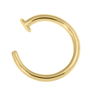 Gold Plated Steel Open Nose Ring (New)