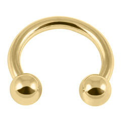 view all Gold Plated Titanium (PVD) Circular Barbells (CBB) (Horseshoes) body jewellery