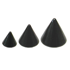 Black Steel Threaded Cones