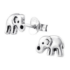 Sterling Silver Little Elephant Ear Stud Earrings ES97