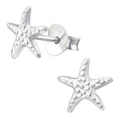 Sterling Silver Starfish Ear Stud Earrings ES129