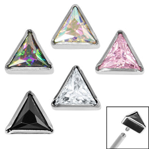 Titanium Jewelled Triangle for Internal Thread shafts in 1.2mm