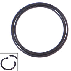 view all Black Steel Smooth Segment Rings body jewellery