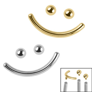 Titanium Smiley Face Pack for Internal Thread shafts in 1.2mm
