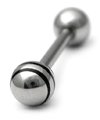 Steel Micro Barbell with Steel Saturn Balls 1.2mm