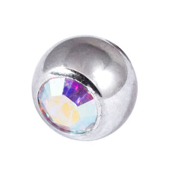 Steel Threaded Jewelled Balls 1.2x4mm