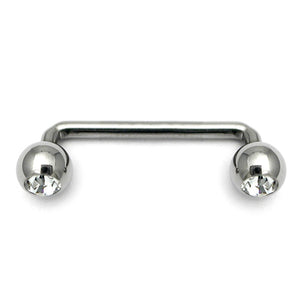 Titanium Jewelled Surface Barbell