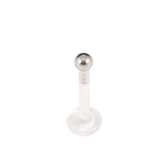 view all Bioflex Push-fit Labret with Titanium Ball body jewellery