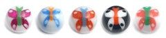 view all Acrylic Butterfly Balls body jewellery