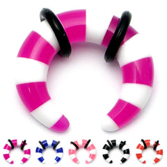 view all Acrylic Candy Crescent Stretchers body jewellery