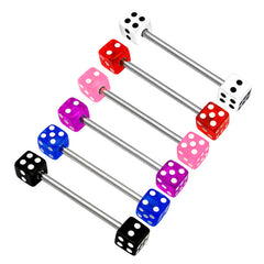 Acrylic Double Dice Barbell 1.6mm