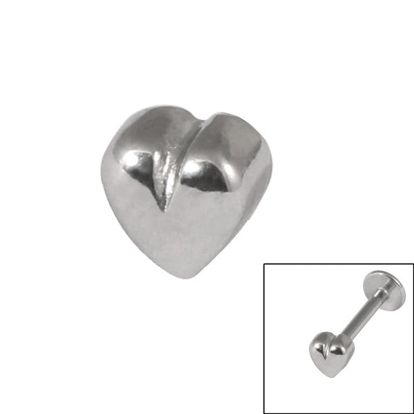 Steel Threaded Attachment - 1.2mm Cast Steel Heart – bodyjewellery.co.uk