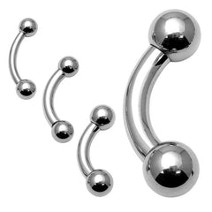 view all Steel Curved Bars 2mm to 4mm Gauge (PA Bars) body jewellery