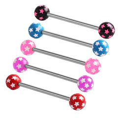 Acrylic Multi-Star Barbell 1.6mm (NEW)